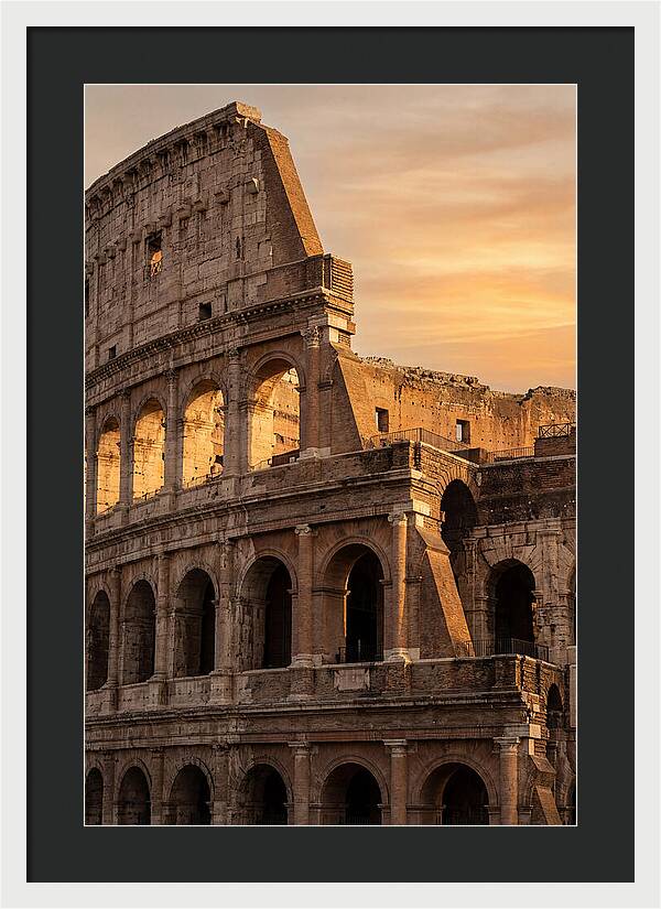 Colosseum At Sunset