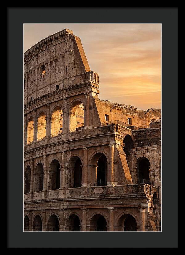 Colosseum At Sunset