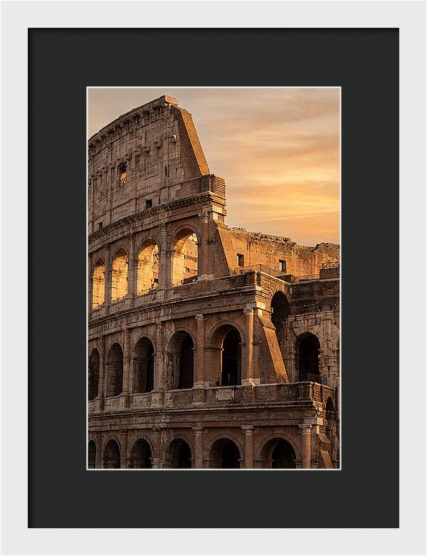 Colosseum At Sunset