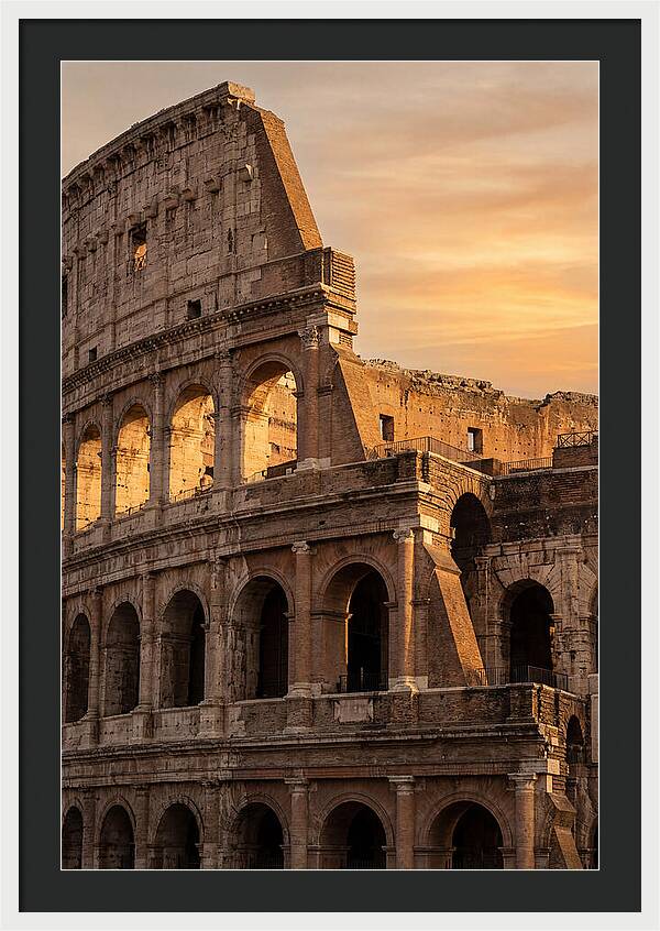 Colosseum At Sunset