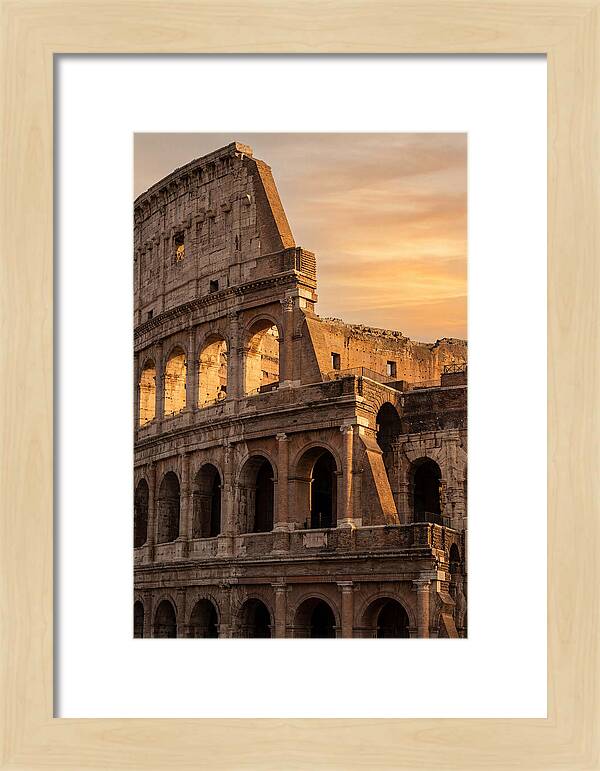 Colosseum At Sunset