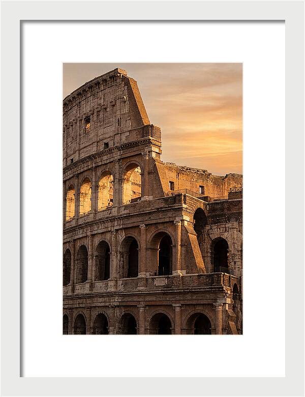 Colosseum At Sunset