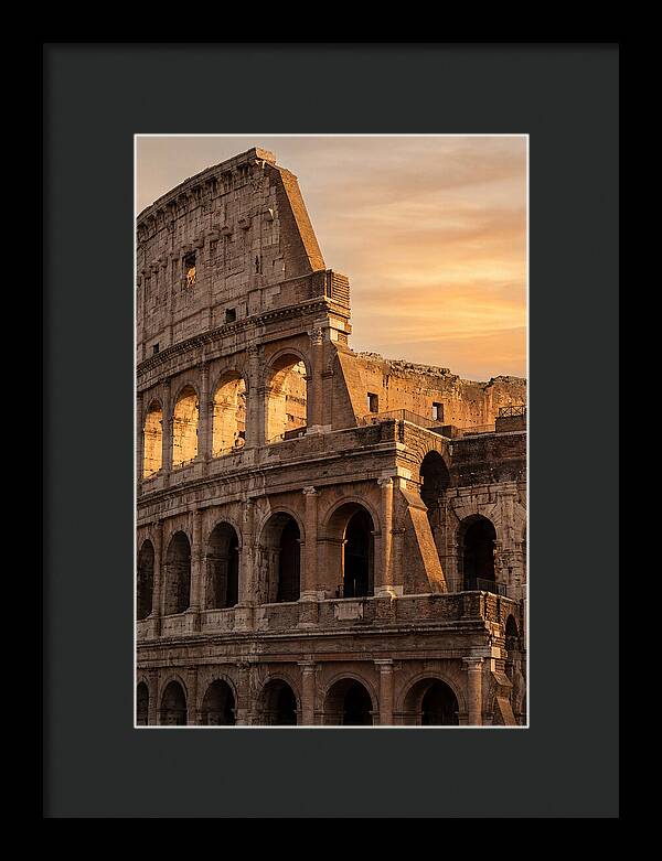 Colosseum At Sunset