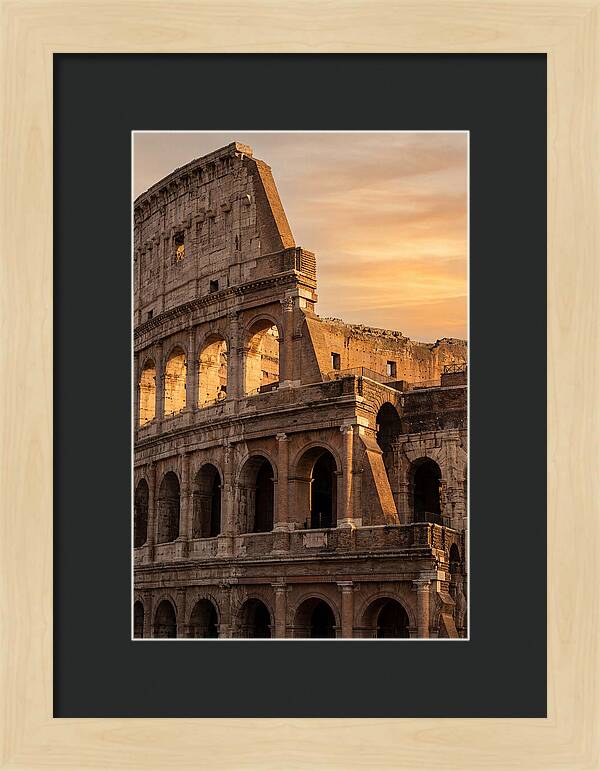 Colosseum At Sunset