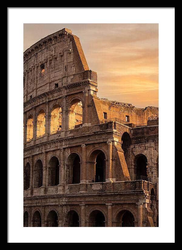 Colosseum At Sunset