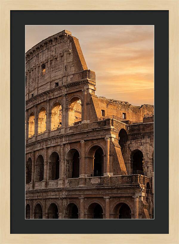 Colosseum At Sunset