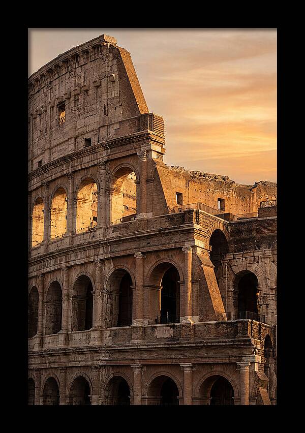 Colosseum At Sunset