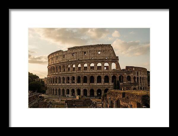 Colosseum At Sunset