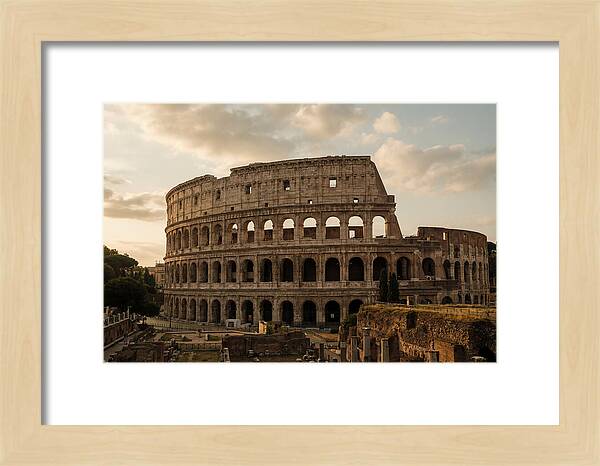 Colosseum At Sunset