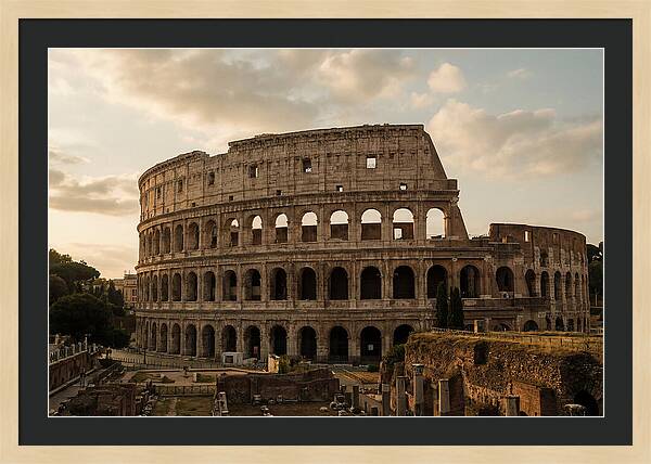 Colosseum At Sunset