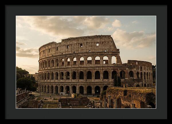Colosseum At Sunset