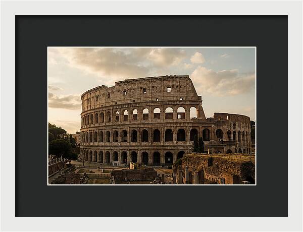 Colosseum At Sunset