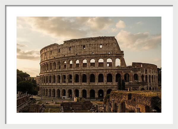 Colosseum At Sunset
