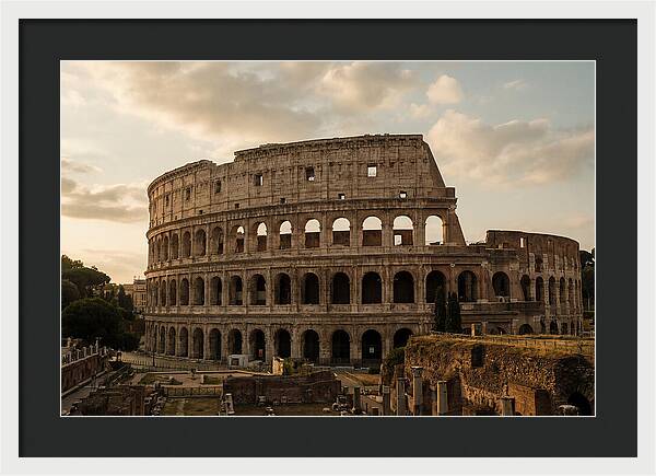 Colosseum At Sunset