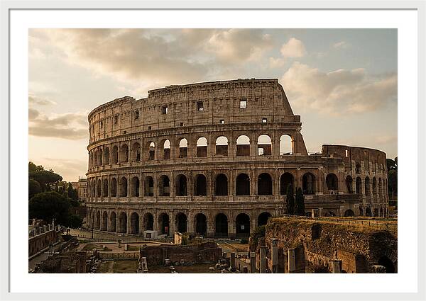 Colosseum At Sunset