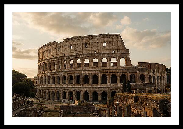 Colosseum At Sunset