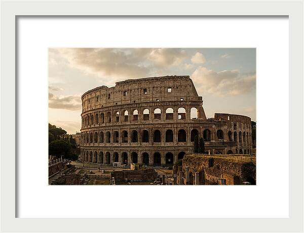 Colosseum At Sunset