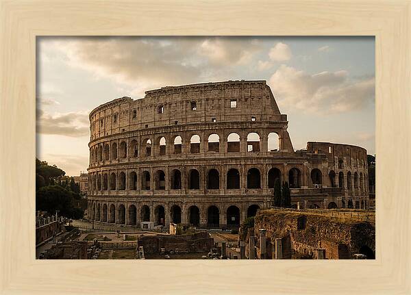Colosseum At Sunset