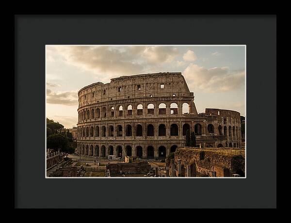 Colosseum At Sunset