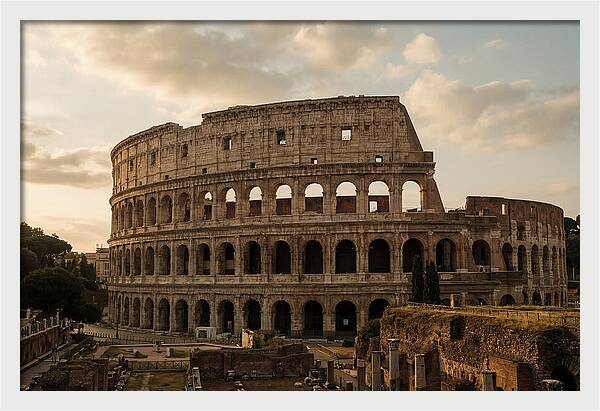 Colosseum At Sunset