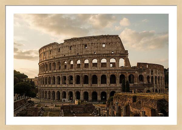 Colosseum At Sunset