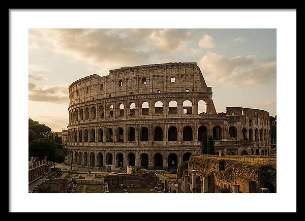 Colosseum At Sunset