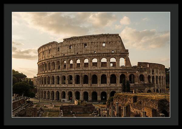 Colosseum At Sunset