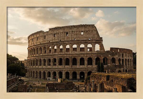 Colosseum At Sunset