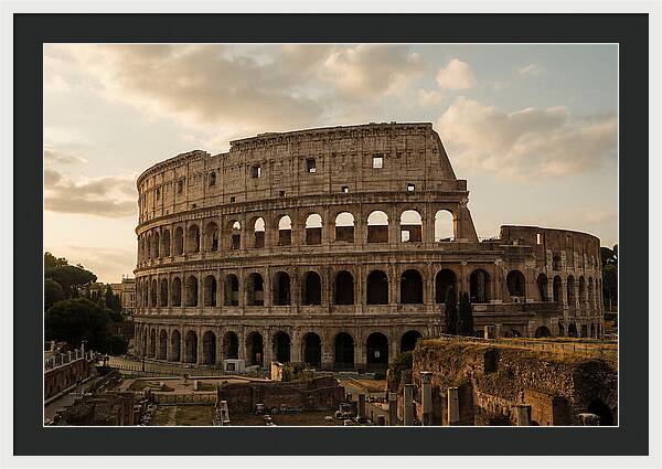 Colosseum At Sunset