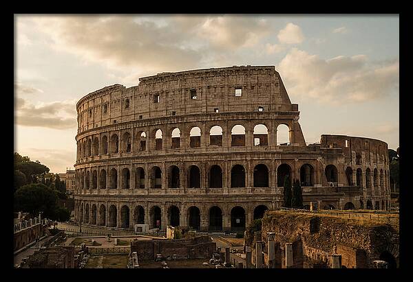 Colosseum At Sunset