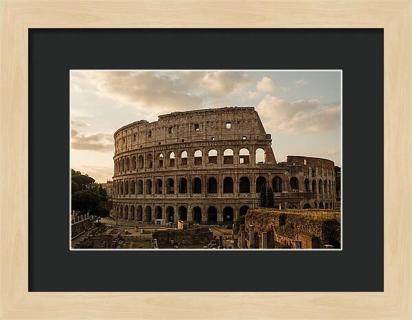 Colosseum At Sunset