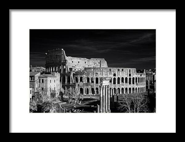 Colosseum Bathed In Sunset Light