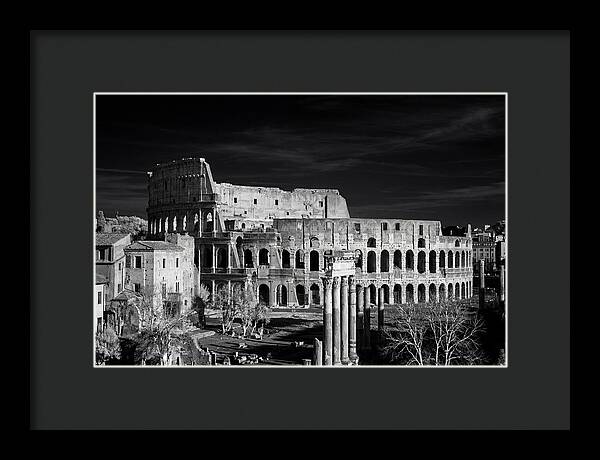 Colosseum Bathed In Sunset Light