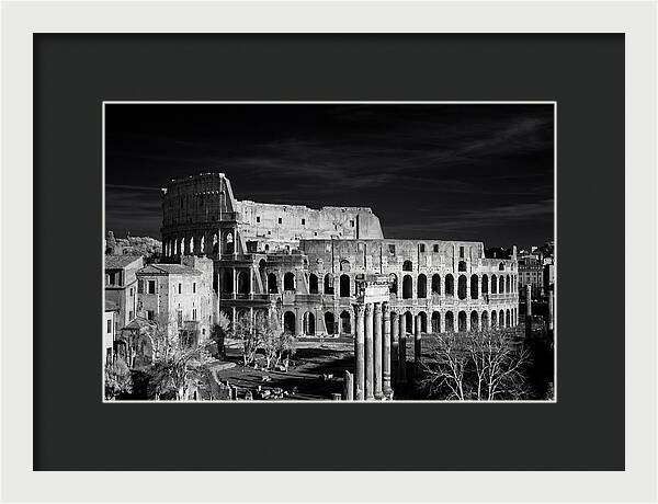 Colosseum Bathed In Sunset Light