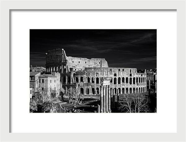 Colosseum Bathed In Sunset Light