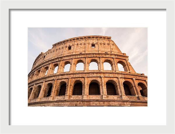 Colosseum Illuminated By Dusk