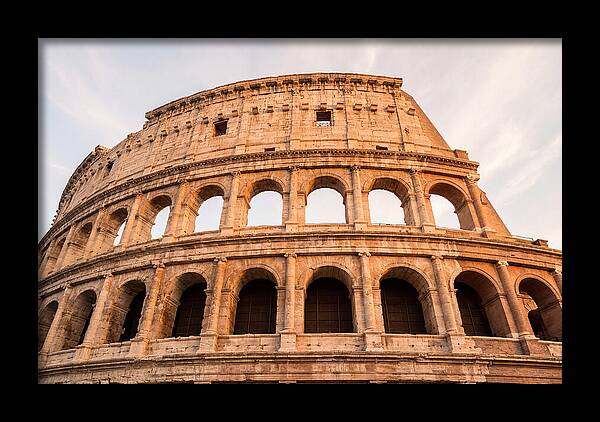 Colosseum Illuminated By Dusk