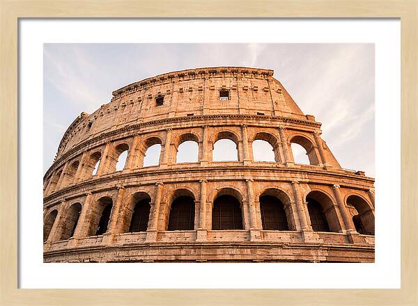 Colosseum Illuminated By Dusk
