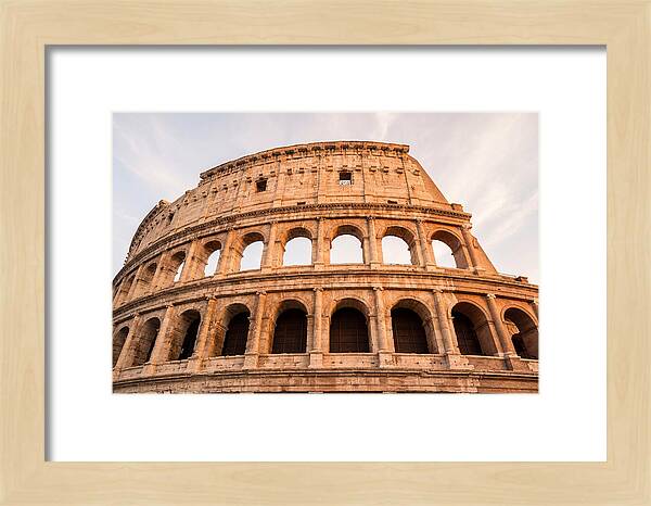 Colosseum Illuminated By Dusk