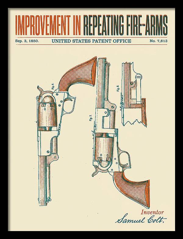 Colt Repeating Revolver Colt Retro Patent Us7613