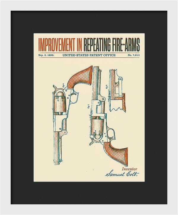 Colt Repeating Revolver Colt Retro Patent Us7613