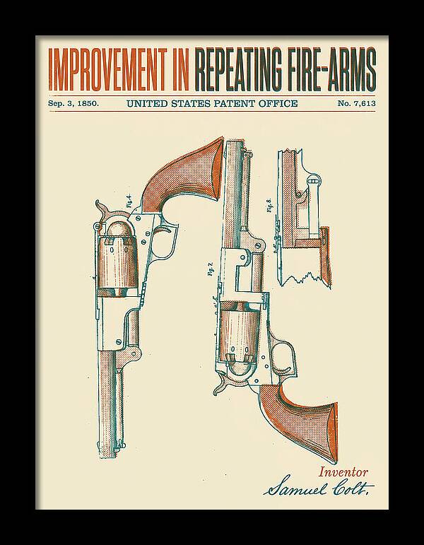 Colt Repeating Revolver Colt Retro Patent Us7613