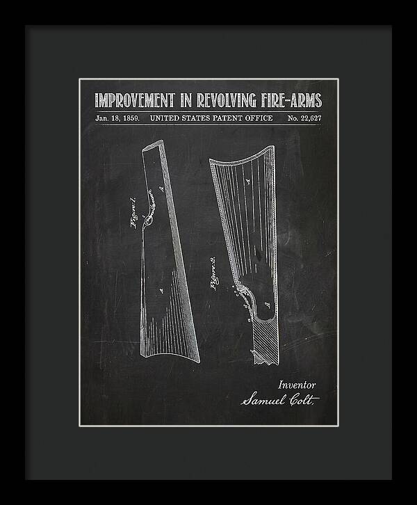 Colt Revolver Grip Colt Chalkboard Patent Us22627