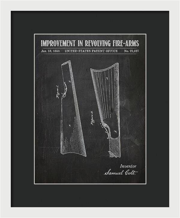 Colt Revolver Grip Colt Chalkboard Patent Us22627