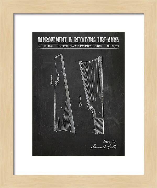 Colt Revolver Grip Colt Chalkboard Patent Us22627