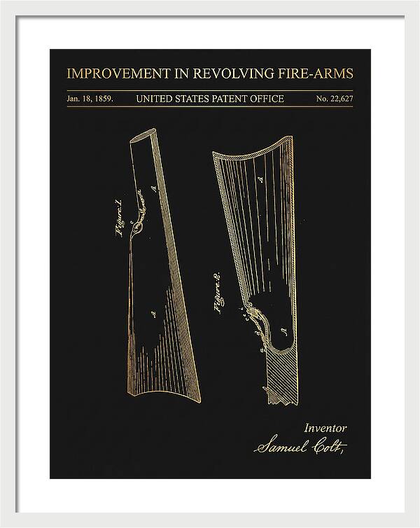 Colt Revolver Grip Colt Gold Patent Us22627