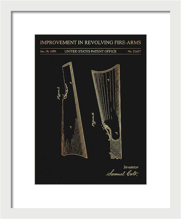 Colt Revolver Grip Colt Gold Patent Us22627