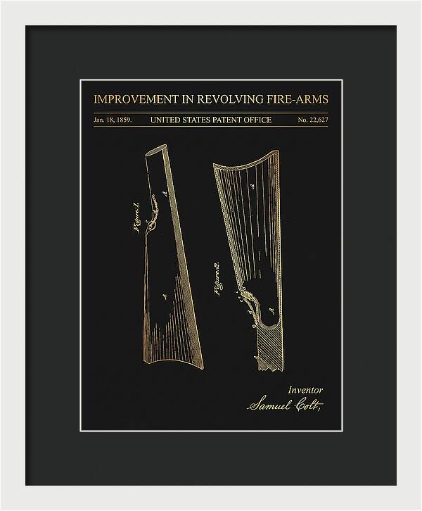 Colt Revolver Grip Colt Gold Patent Us22627