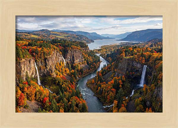 Columbia River Gorge In Autumn