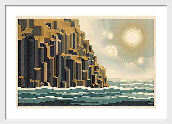 Columnar Basalt Cliff Face